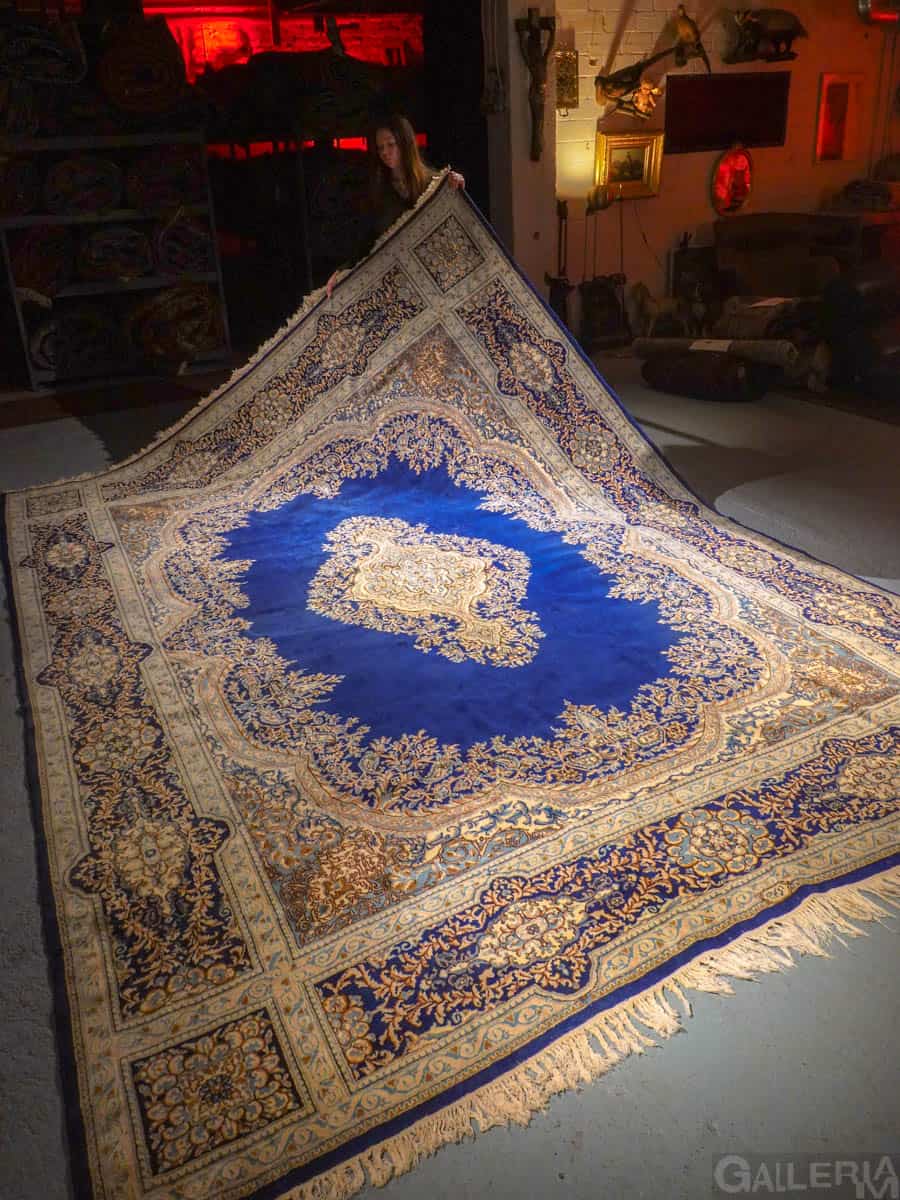 säkenöivän sininen palatsikokoinen kirman 400 x 295 cm