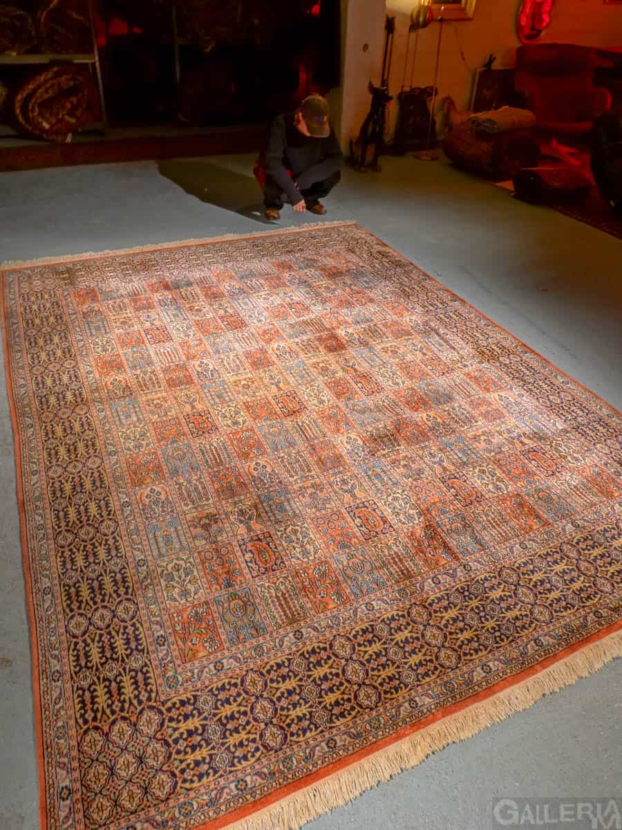 silkkimatto soinnukkaan kaunis puutarha kasmir 310 x 240 cm