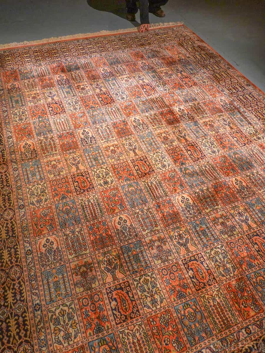 silkkimatto soinnukkaan kaunis puutarha kasmir 310 x 240 cm