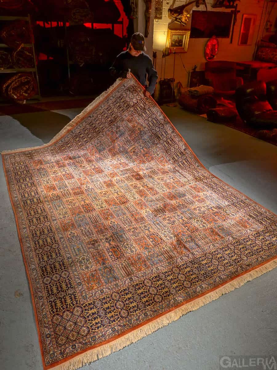 silkkimatto soinnukkaan kaunis puutarha kasmir 310 x 240 cm