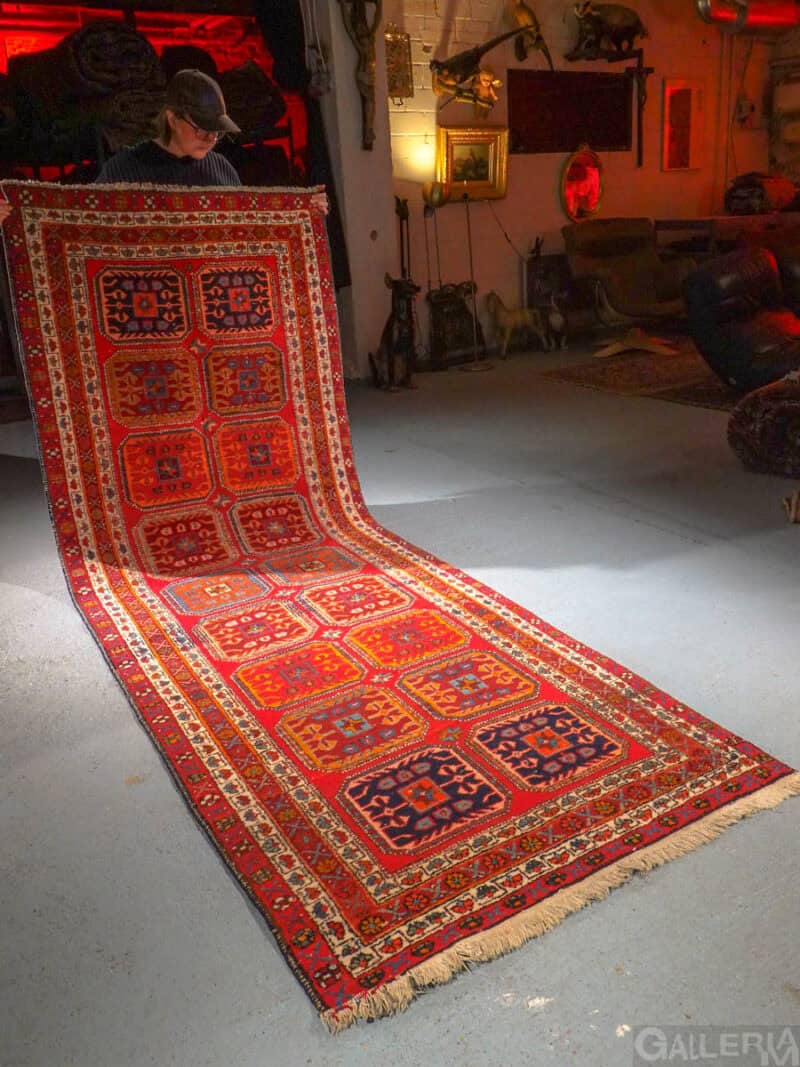 omalaatuinen hamadan käytävämatto – 312 x 108 cm