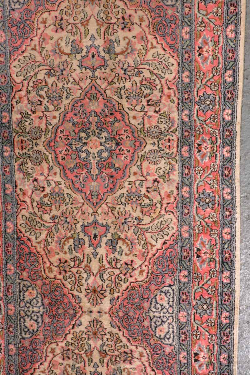 silkkimatto elegantti pastellinen kasmir käytävämatto 300 x 76 cm