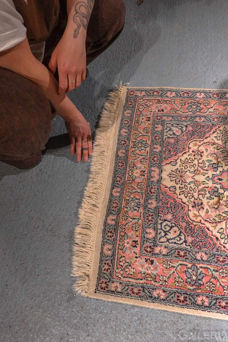 silkkimatto elegantti pastellinen kasmir käytävämatto 300 x 76 cm