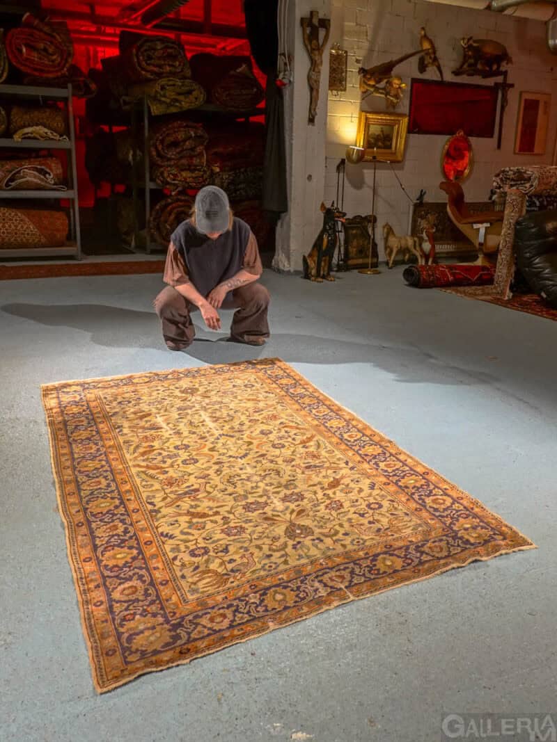 ihastuttava lintuaiheinen tabriz 175 x 120 cm