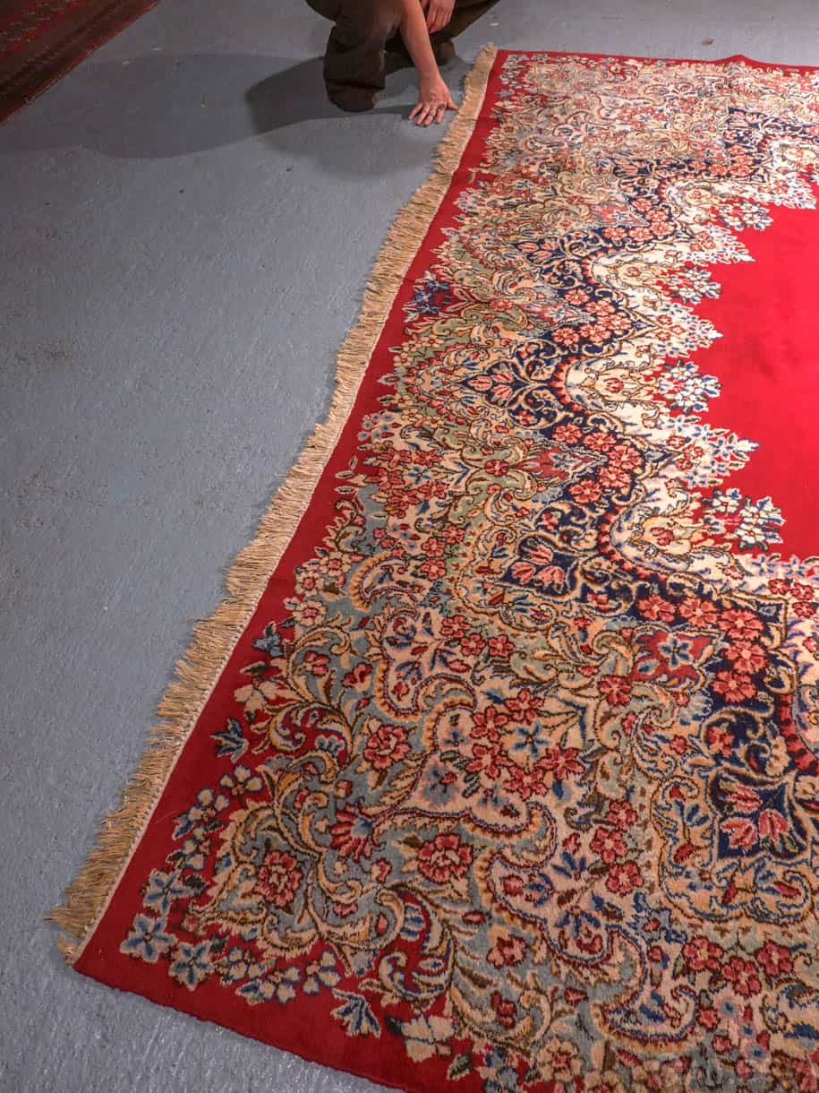 koristeellinen palatsikokoinen kirman 385 x 270 cm