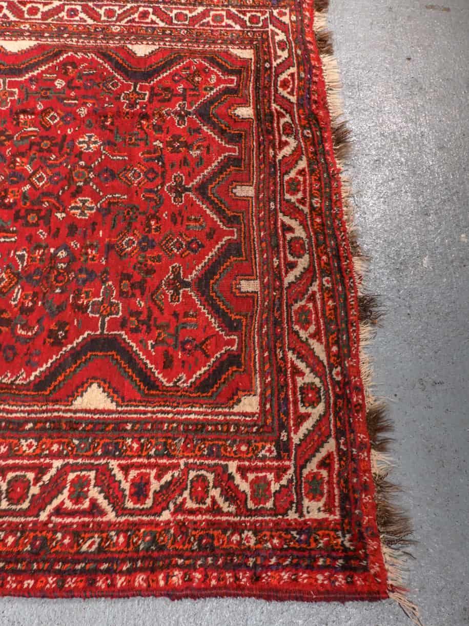 pirteän punainen puoliantiikkinen gasghai 265 x 170 cm