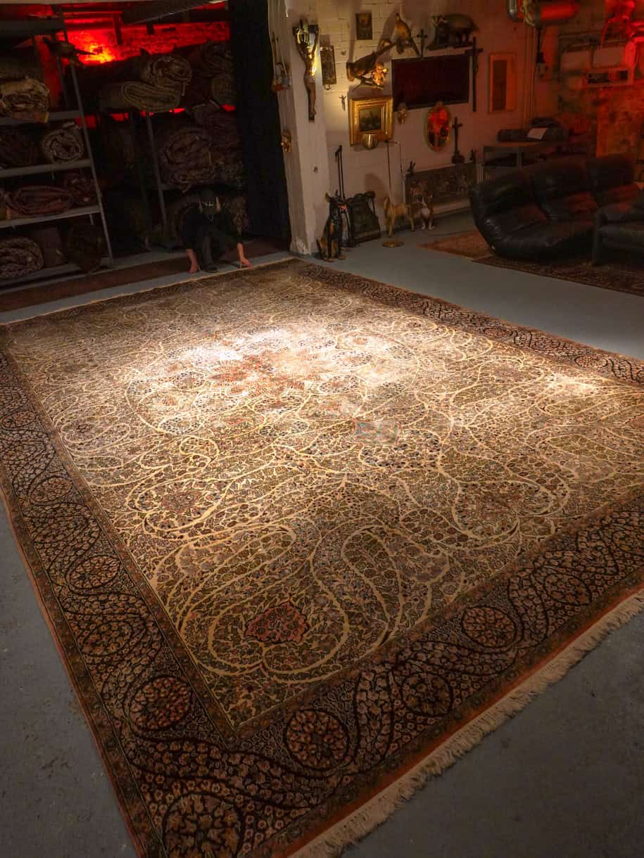 silkkimatto palatsikokoinen koristeellinen ghom 380 x 271 cm (kopio)
