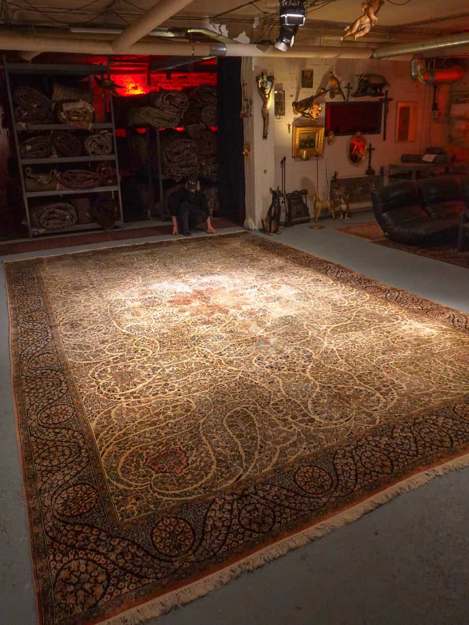 silkkimatto palatsikokoinen koristeellinen ghom 380 x 271 cm (kopio)