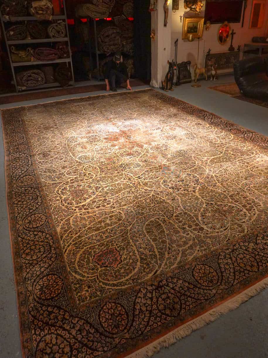 silkkimatto palatsikokoinen koristeellinen ghom 380 x 271 cm (kopio)