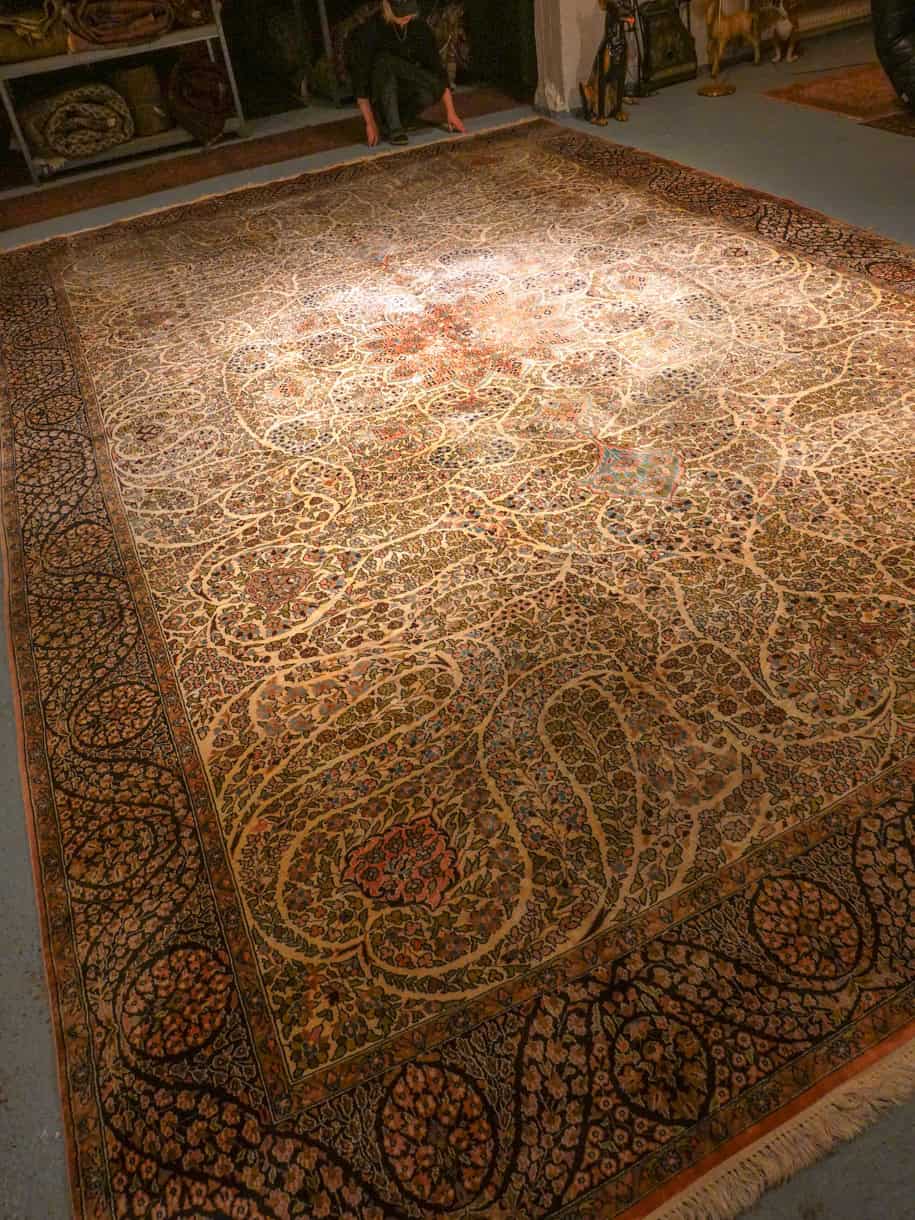 silkkimatto palatsikokoinen koristeellinen ghom 380 x 271 cm (kopio)
