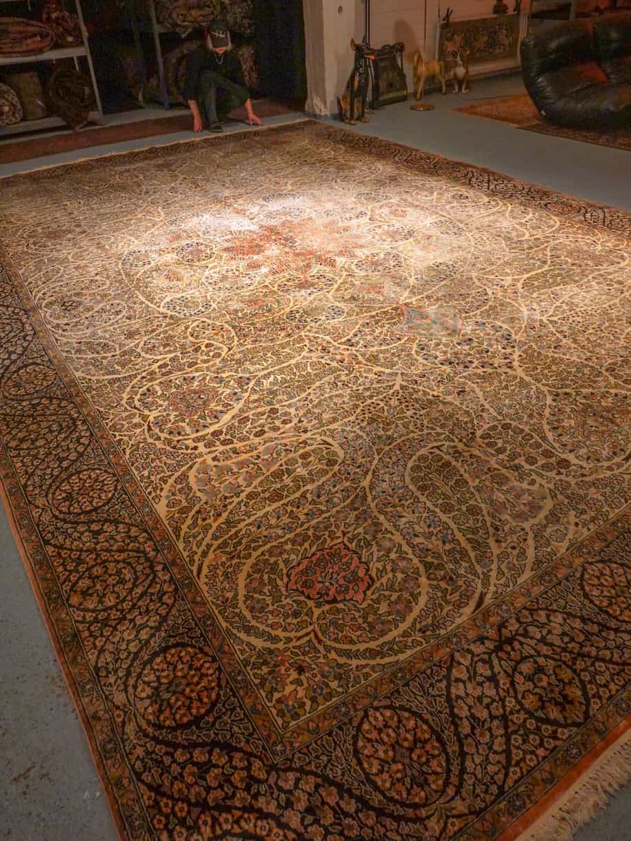 silkkimatto palatsikokoinen koristeellinen ghom 380 x 271 cm (kopio)