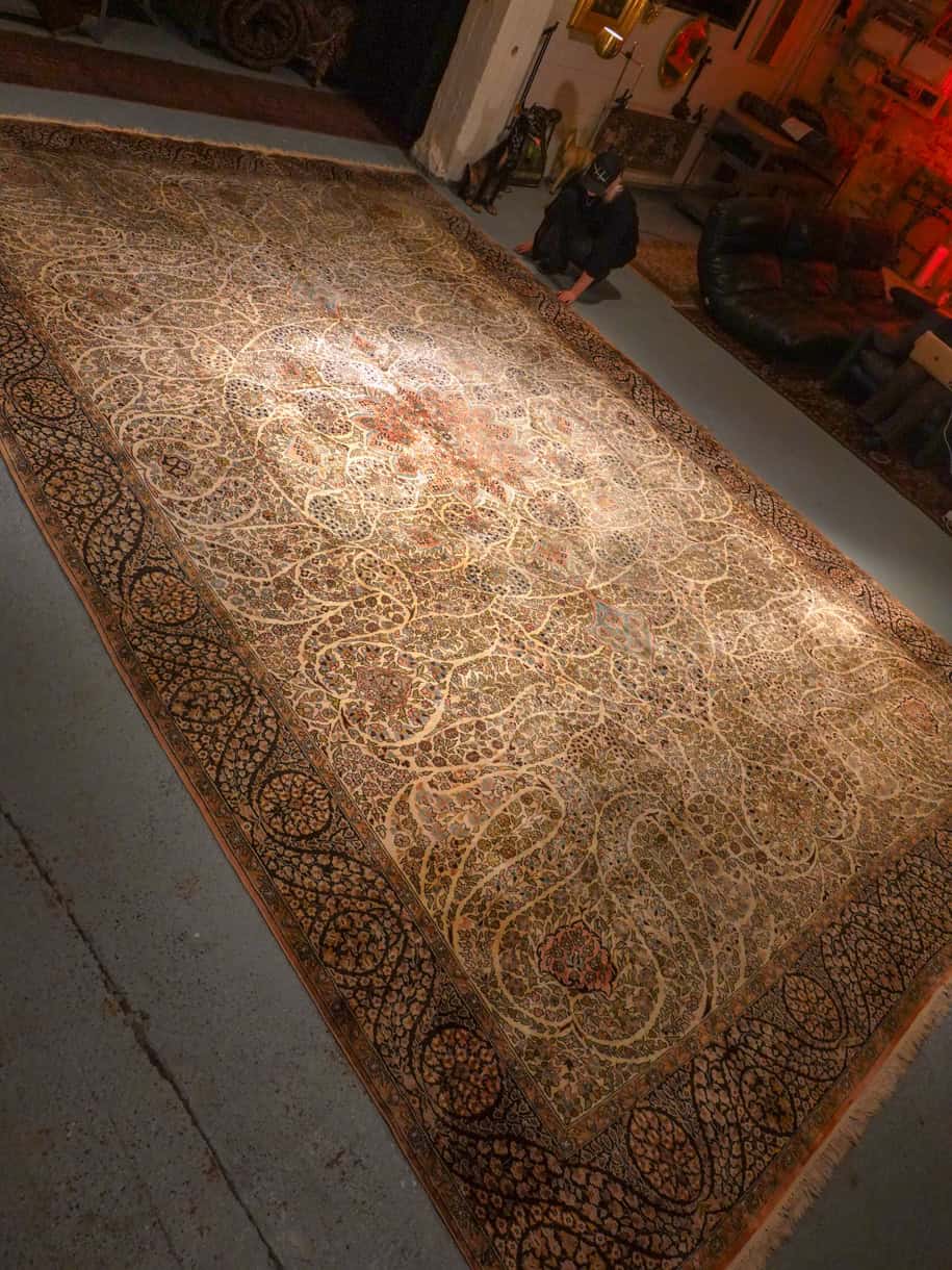 silkkimatto palatsikokoinen koristeellinen ghom 380 x 271 cm (kopio)