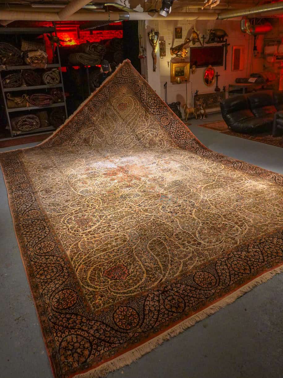 silkkimatto palatsikokoinen koristeellinen ghom 380 x 271 cm (kopio)