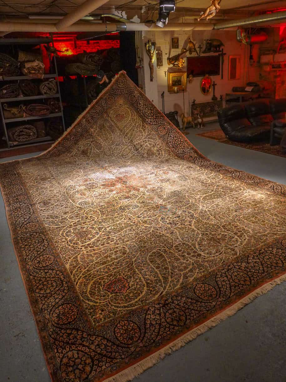 silkkimatto palatsikokoinen koristeellinen ghom 380 x 271 cm (kopio)