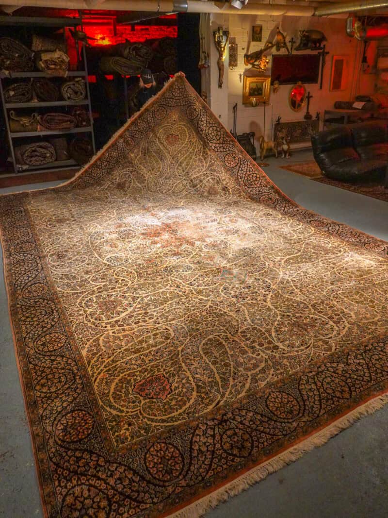 silkkimatto palatsikokoinen koristeellinen ghom 380 x 271 cm (kopio)