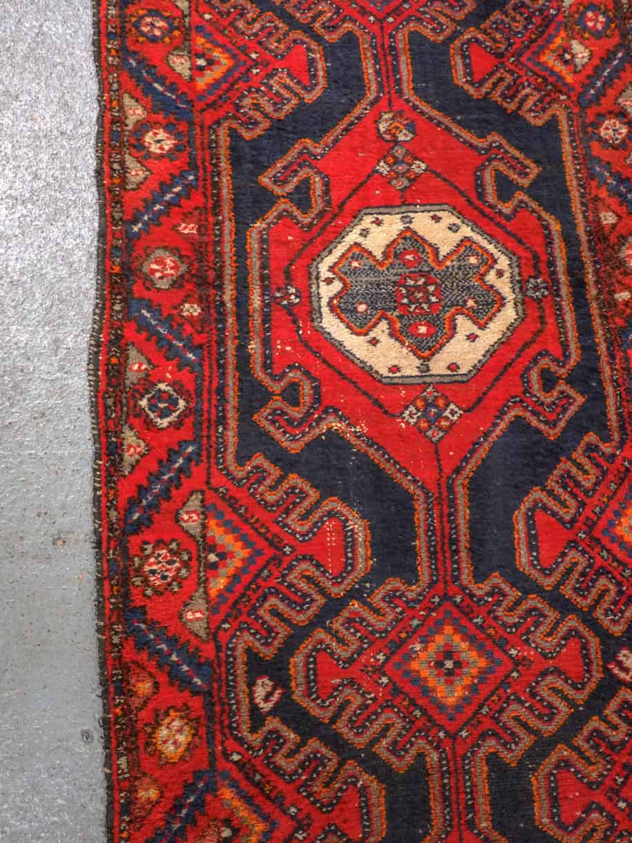 särmikäs vintage malayer käytävämatto 285 x 102 cm