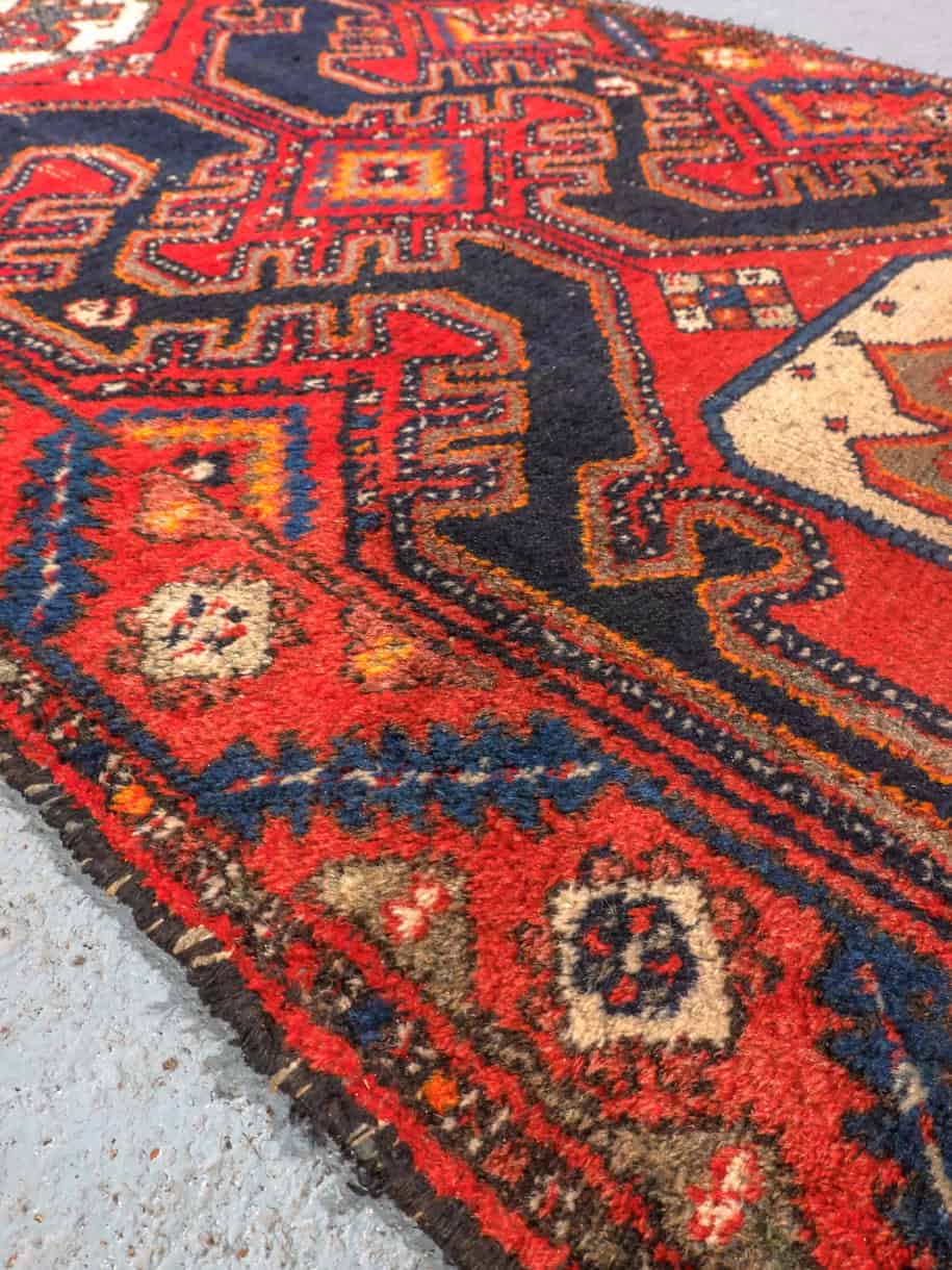 särmikäs vintage malayer käytävämatto 285 x 102 cm