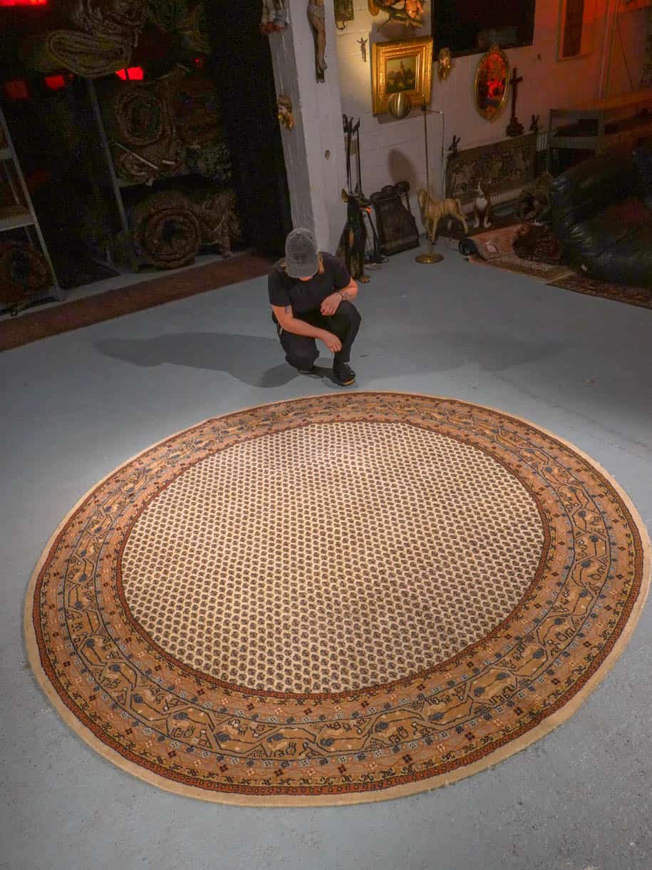 ihastuttava pyöreä sarouk mir 240 x 240 cm