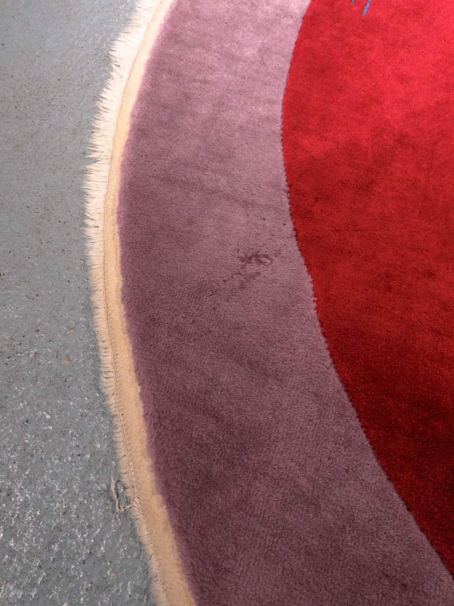 romanttinen pyöreä kiinalainen matto – 223 x 223 cm