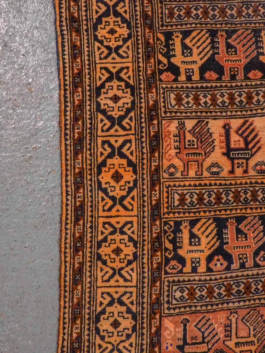 rytmikkään rustiikkinen balutsi 1960 luvulta 145 x 95 cm (kopio)