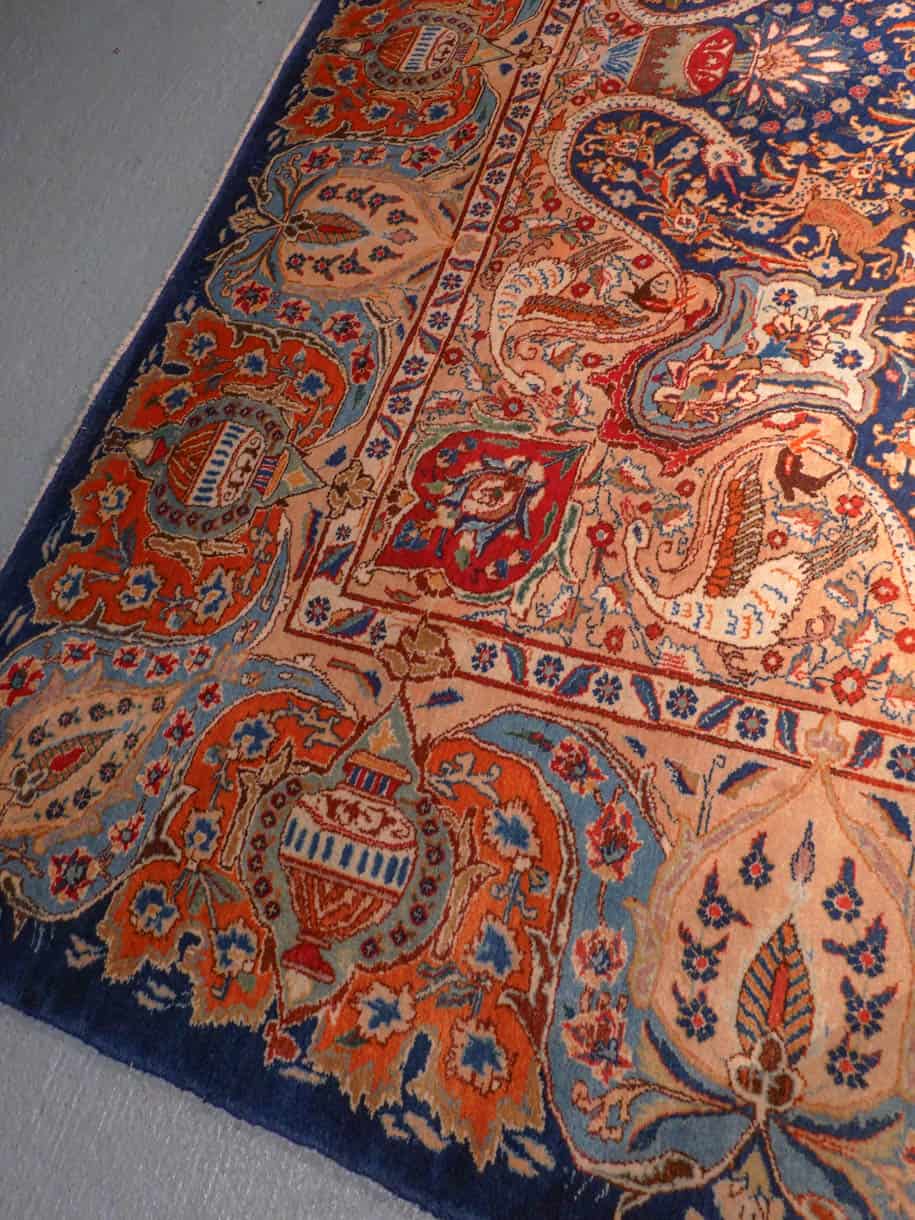 ruhtinaallisen juhlava palatsikokoinen kashmar – 395 x 310 cm