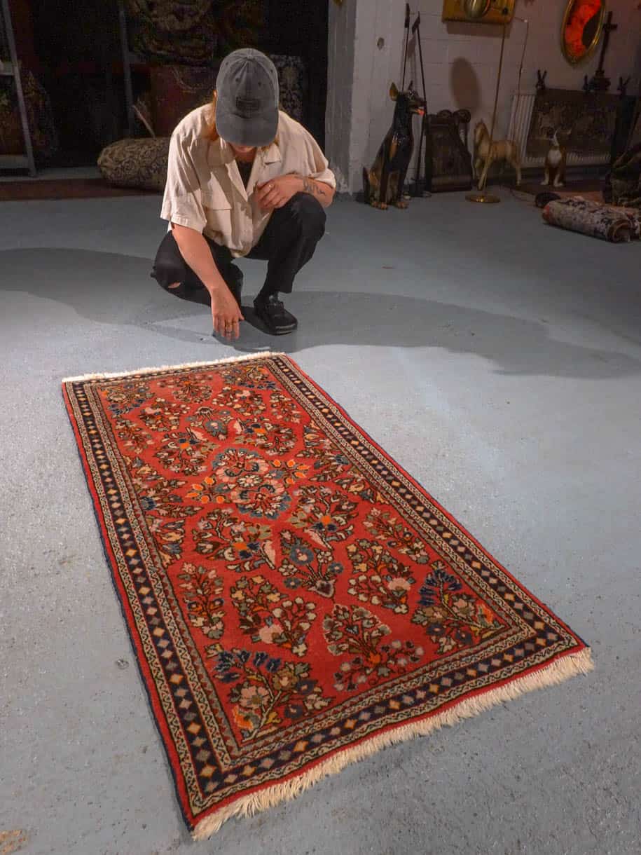 tyylikkään koristeellinen sarouk 125 x 65 cm