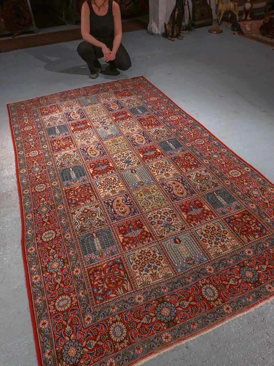 raikkaan sävykäs puutarhakuvioinen moud 205 x 138 cm (kopio)