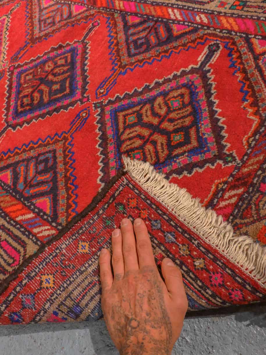 vivahteikkaan kodikas hamadan käytävämatto 212 x 98 cm