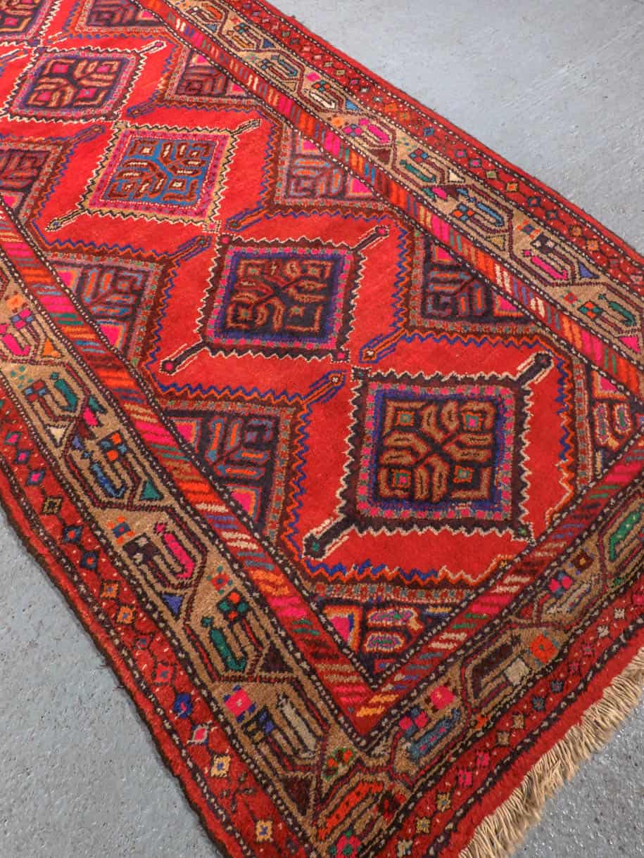 vivahteikkaan kodikas hamadan käytävämatto 212 x 98 cm