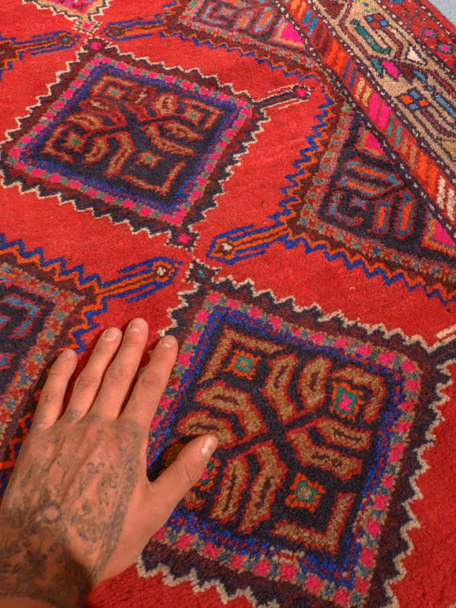 vivahteikkaan kodikas hamadan käytävämatto 212 x 98 cm