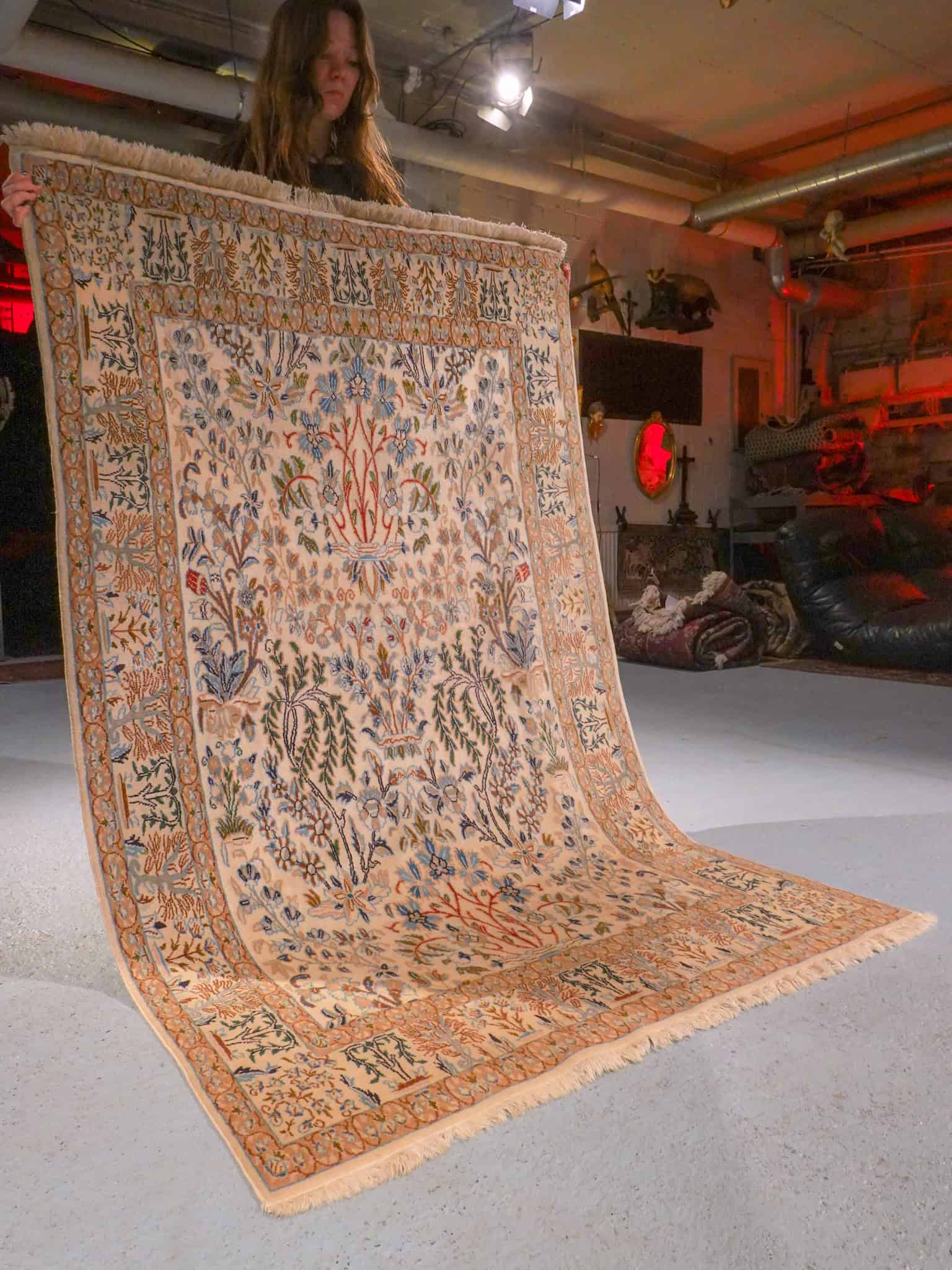 lumoavan yksityiskohtainen ghom 230 x 139 cm (kopio)