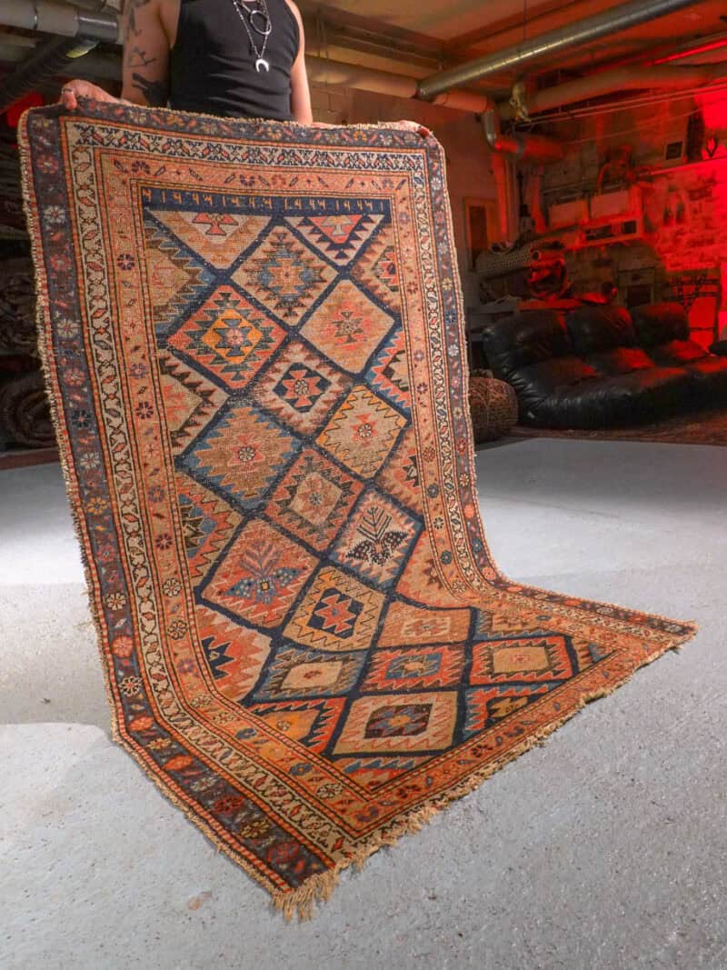 tyynen kodikas antiikki afshar 1920 luvulta 170 x 103 cm