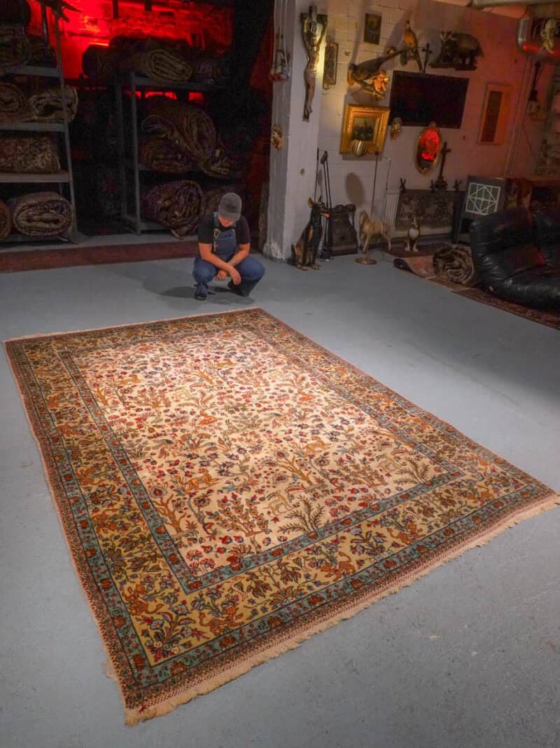 kauniin soinnikas tabriz käytävämatto 333 x 104 cm (kopio)