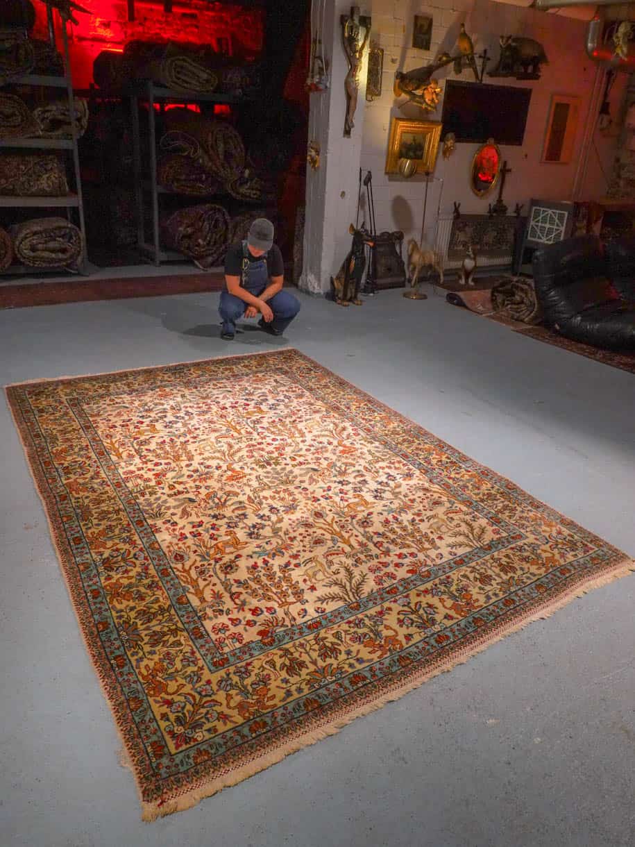 kauniin soinnikas tabriz käytävämatto 333 x 104 cm (kopio)