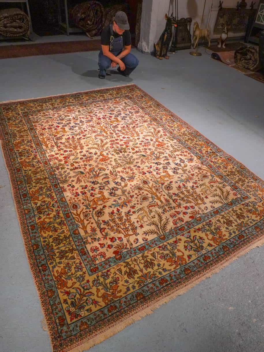 kauniin soinnikas tabriz käytävämatto 333 x 104 cm (kopio)