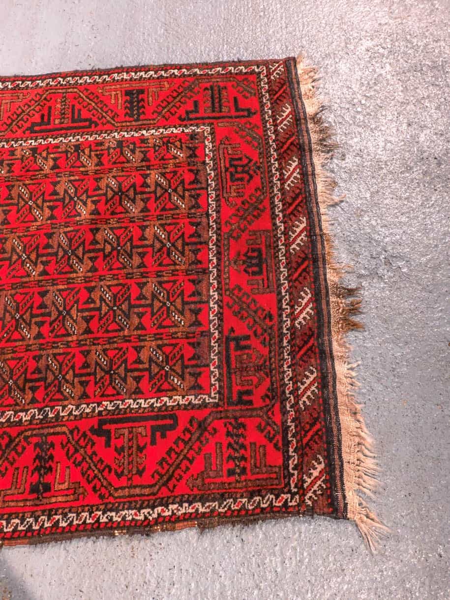 Balutsi-maton kuvioinnin yksityiskohta