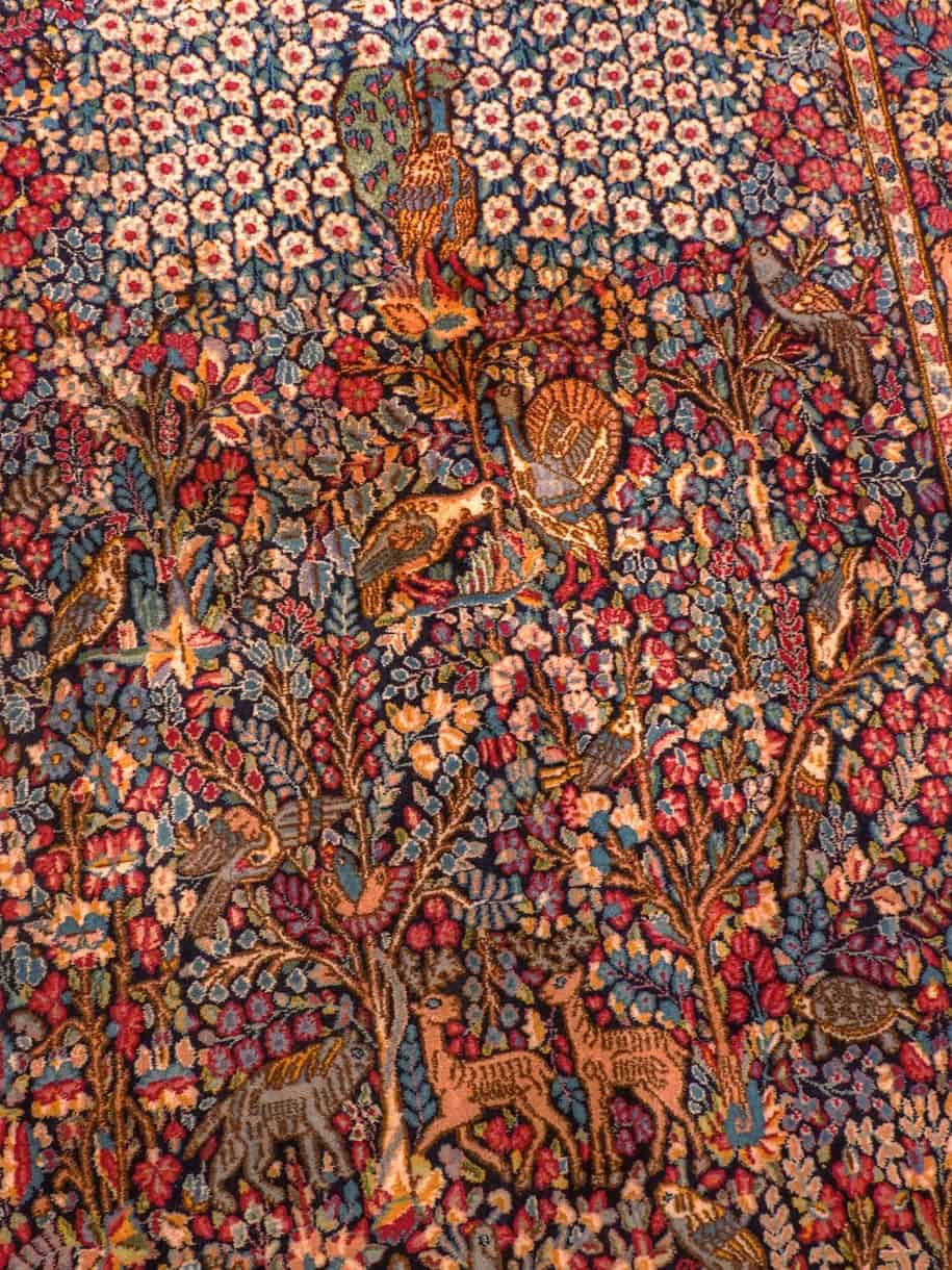 Muu käsinsolmittu Kirman-villamatto, 250 × 145 cm