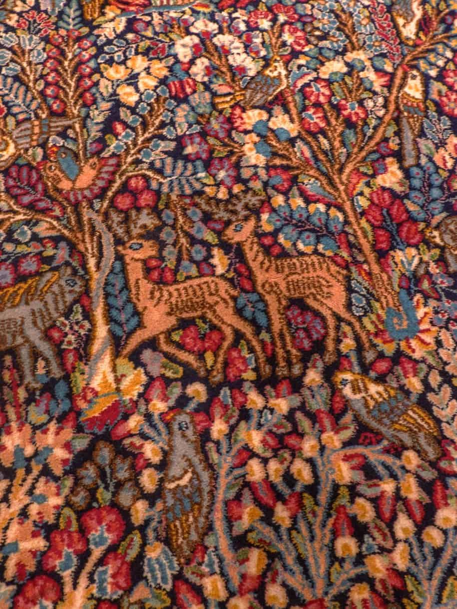 Muu käsinsolmittu Kirman-villamatto, 250 × 145 cm