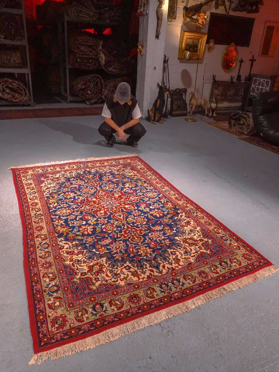 Muu käsinsolmittu Nahavand-villamatto, 220 × 150 cm
