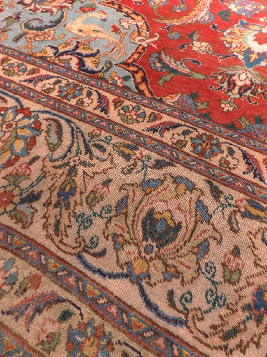 Tabriz-maton kuvioinnin yksityiskohta