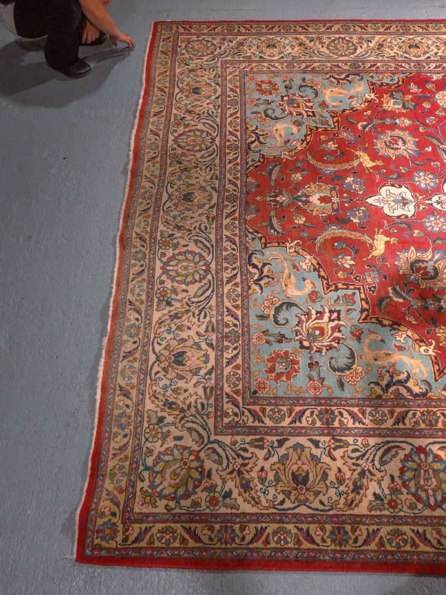 Tabriz-maton kuvioinnin yksityiskohta