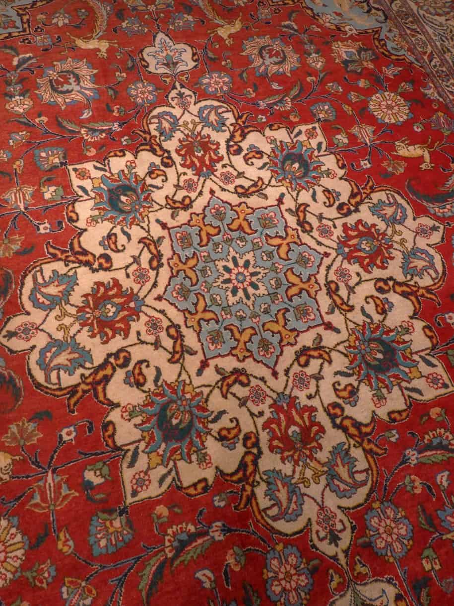 Tabriz-maton kuvioinnin yksityiskohta