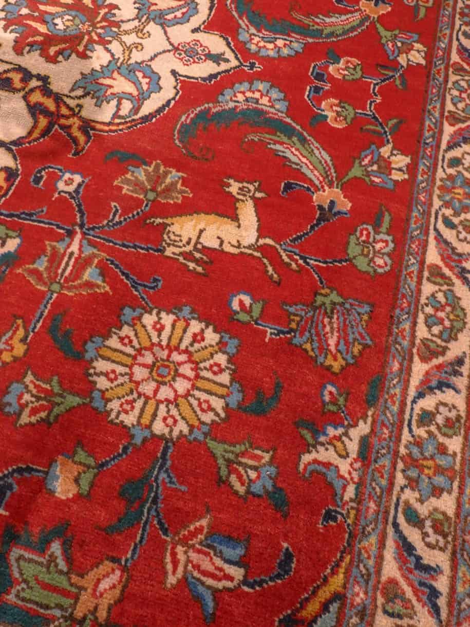 Tabriz-maton reunan yksityiskohta