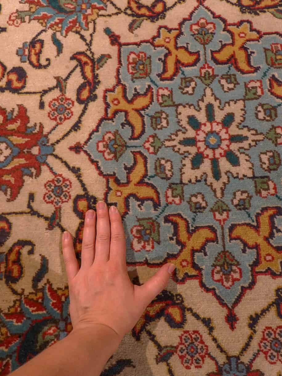 Tabriz-maton reunan yksityiskohta