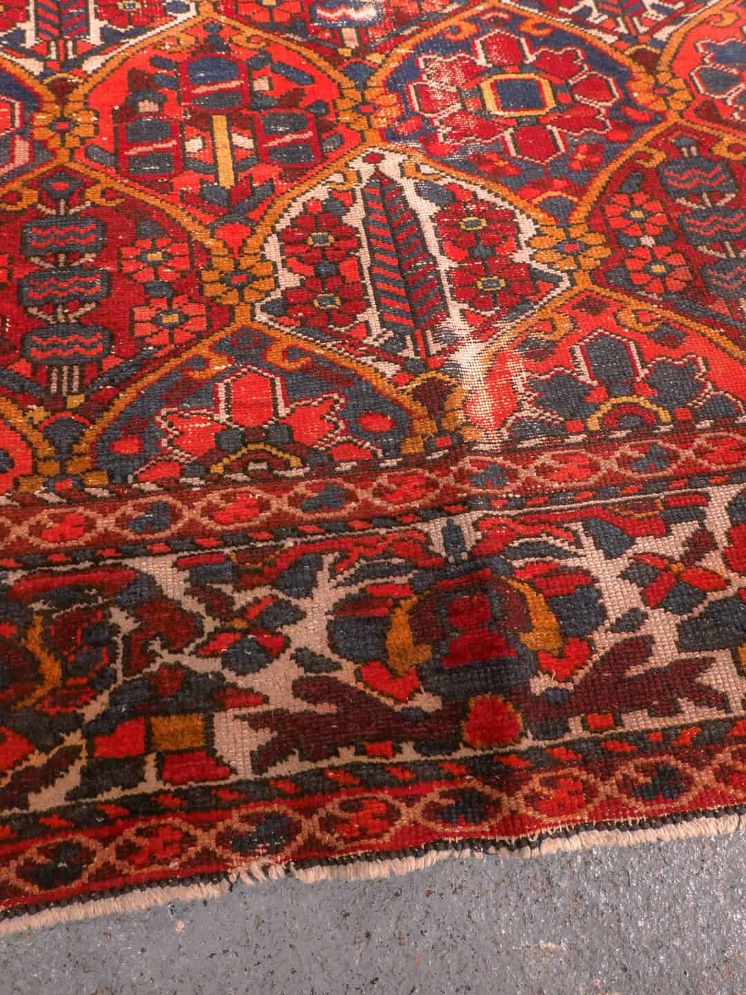 Bahtijaari-maton kuvioinnin yksityiskohta