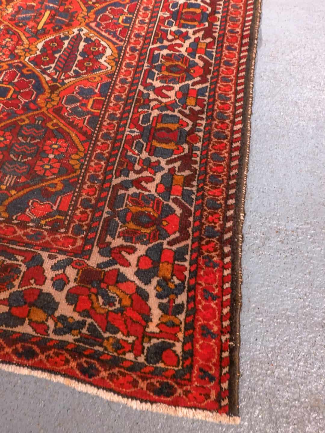 Bahtijaari-maton reunan yksityiskohta