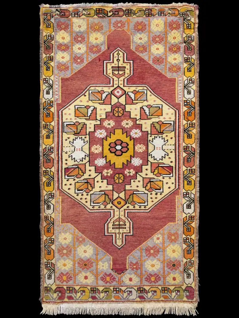 Rauhallinen puoliantiikki-Usak - 215 x 110 cm