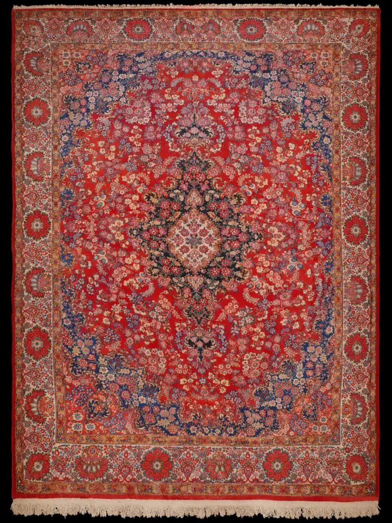 Näyttävän yksityiskohtainen Kirman - 370 x 265 cm