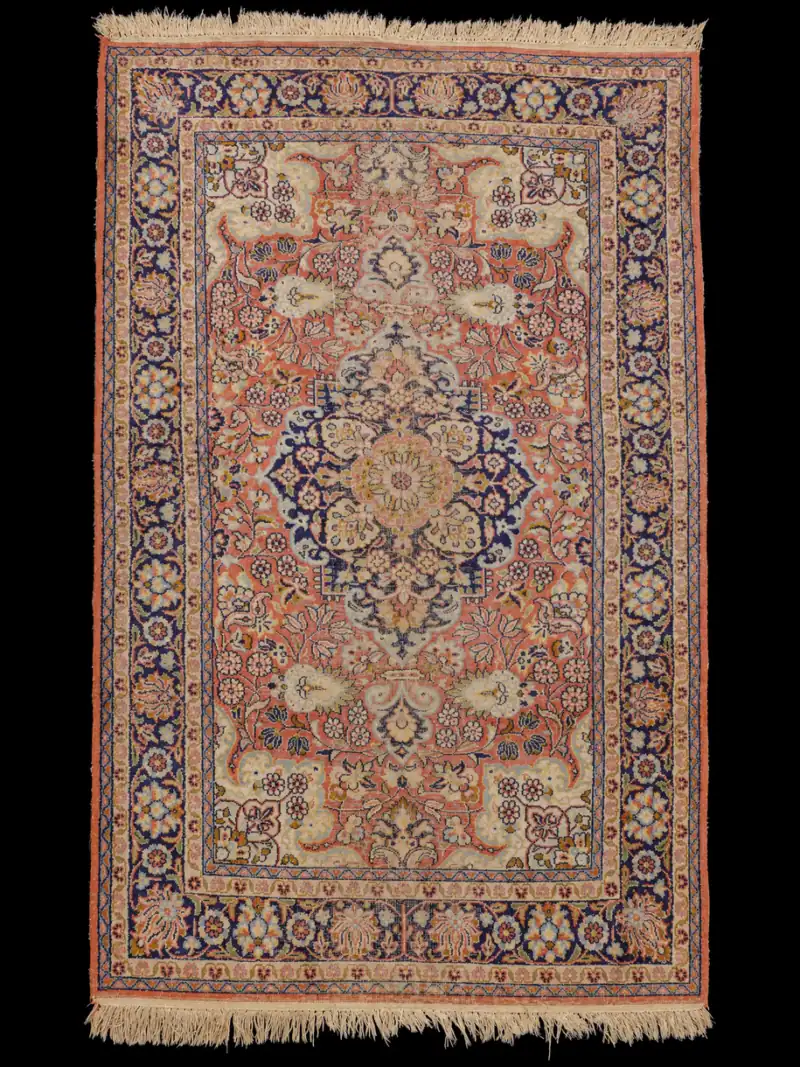 Silkkimatto - Persikkainen Kashmir - 119 x 72 cm