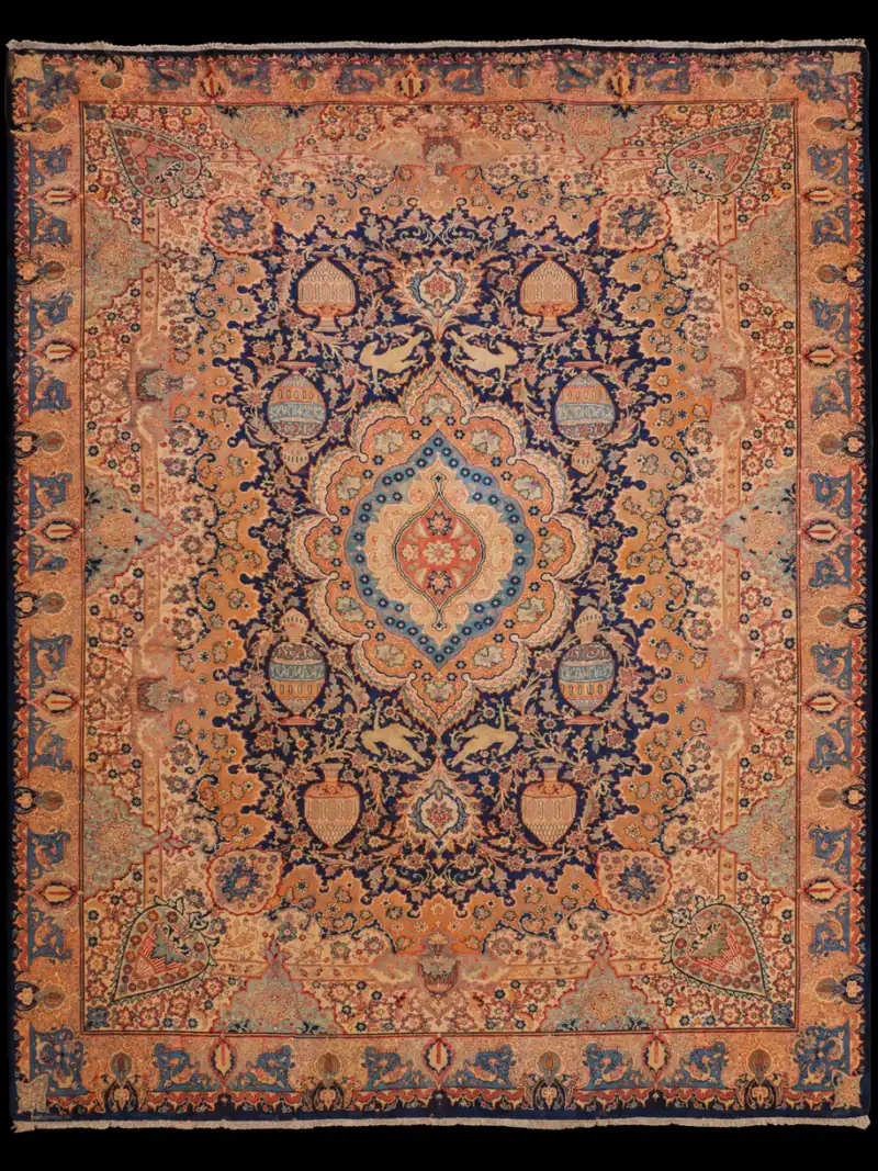 Näyttävän yksityiskohtainen palatsikokoinen Kashmar – 390 x 307 cm